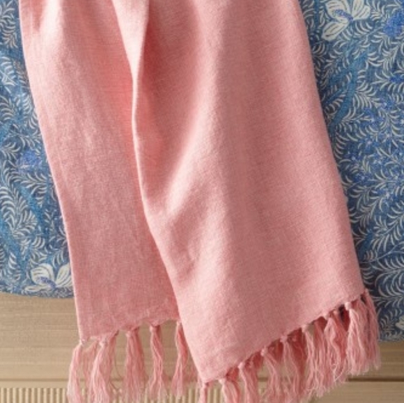 Ralph Lauren Home Meadow Lane Britt Linen Throw - Picture 7 of 8